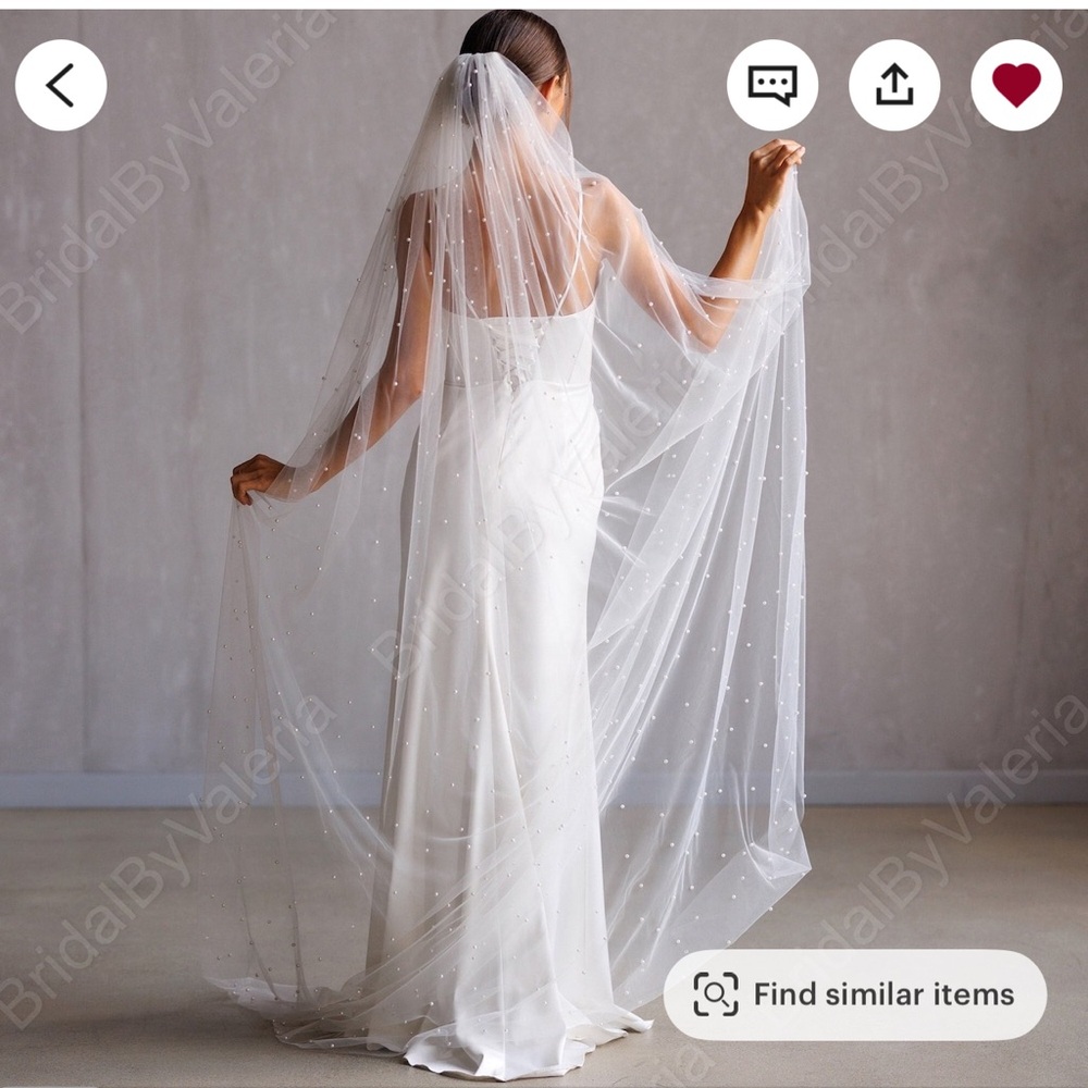 90” Pearl Chapel  Wedding Veil
